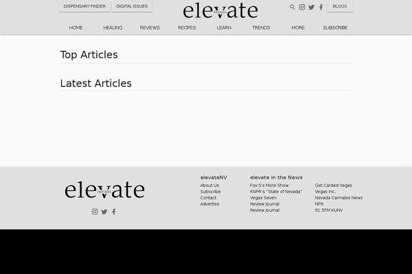Elevate theme site design template sample