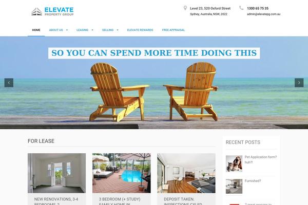 elevatepg.com.au site used Realsite