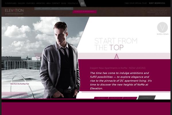 Elevation theme site design template sample