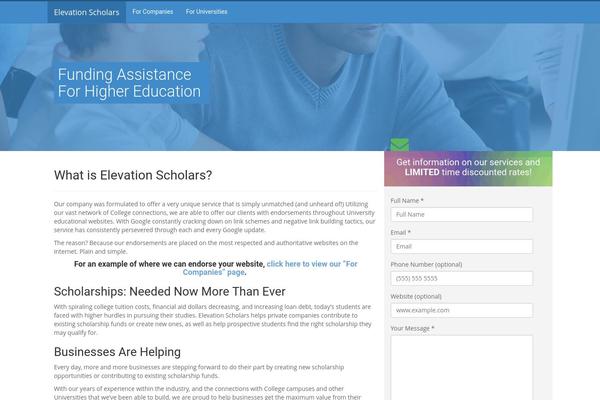 elevationscholars.com site used Designtuesdays