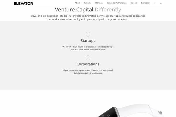 Elevator theme site design template sample