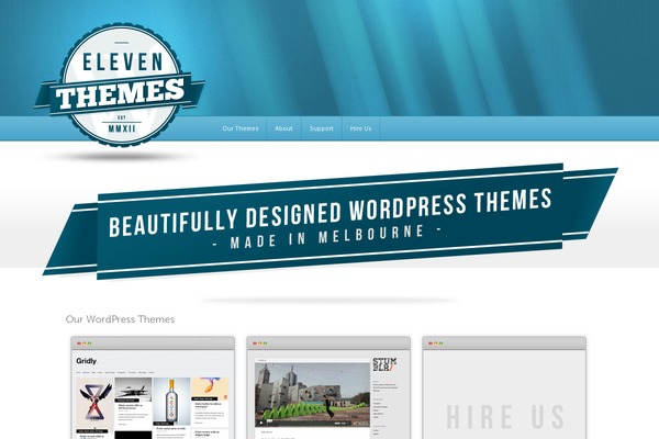 Eleven theme site design template sample