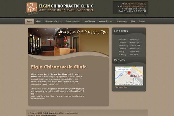 elginchiropractic.ca site used Elgin