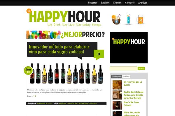 elhappyhour.com site used Reset-theme