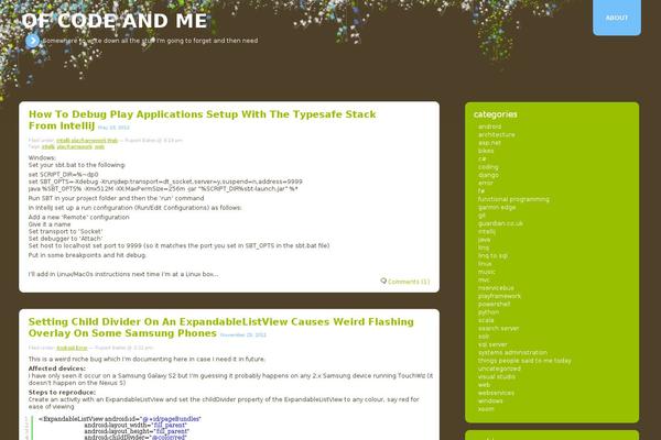 WordPress website example screenshot