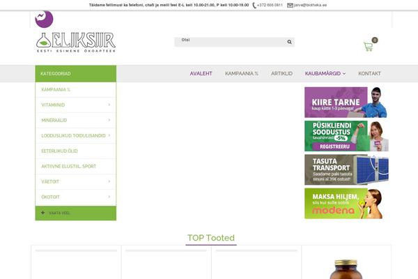 Organica theme site design template sample
