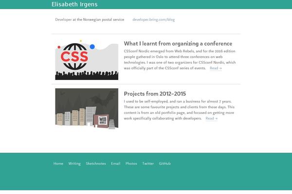 WordPress website example screenshot