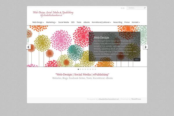 Chameleon theme site design template sample