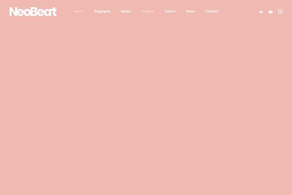 NeoBeat theme site design template sample