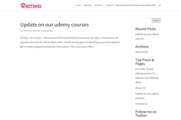 Radiate theme site design template sample
