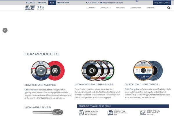 eliteabrasives.com site used Saturnthemes-industry-child