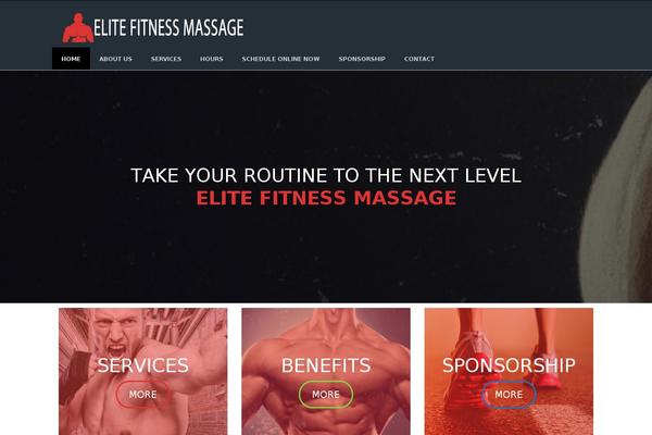 Gym theme site design template sample