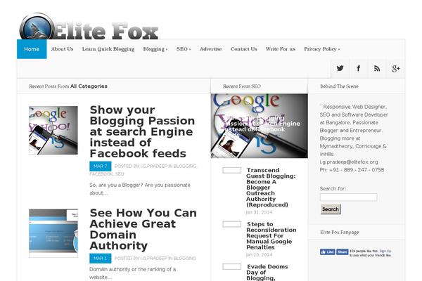 elitefox.org site used Nexus