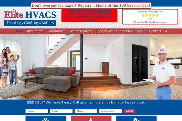 WordPress website example screenshot