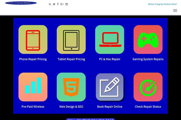 WordPress website example screenshot
