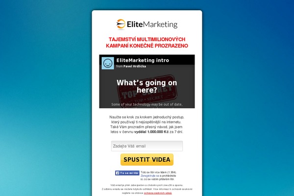 elitemarketing.cz site used Mio-profi-2.3