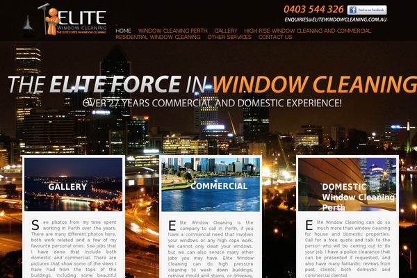 elitewindowcleaning.com.au site used Elitewindowcleaning