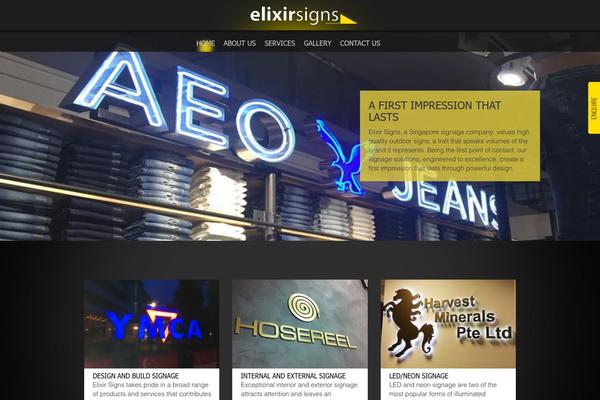 elixirsigns.com site used Elixirtheme