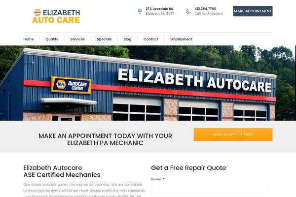 elizabethautocare.com site used Ranbron-child