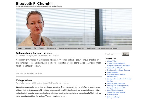 elizabethchurchill.com site used WPstart