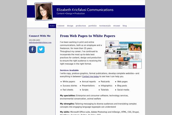 WordPress website example screenshot