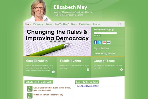 elizabethmaymp.ca site used Green-4