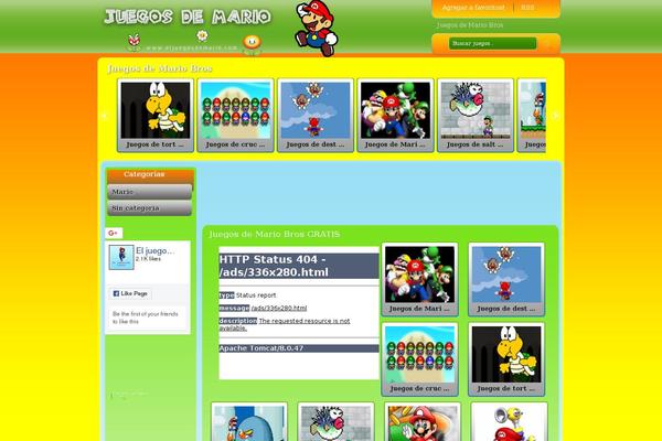 eljuegosdemario.com site used Mario