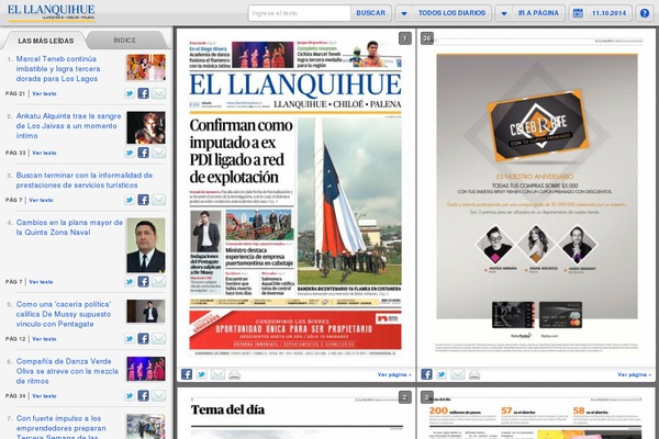 ellanquihue.cl site used Papel-digital-2019-desktop