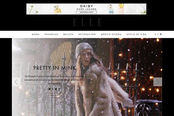 Elle website example screenshot