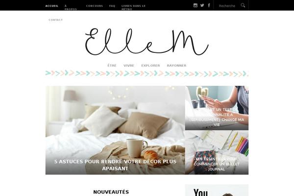 Blossom PinIt theme site design template sample