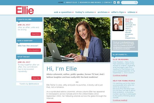 ellieadvice.com site used Seashell-child