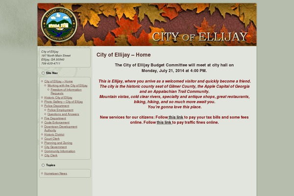 ellijay-ga.gov site used Cityofellijaymockup1
