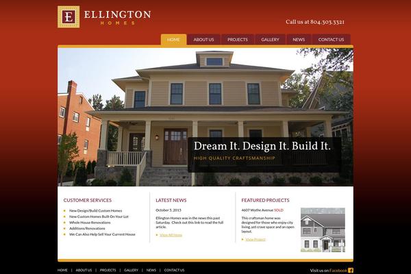 ellington-homes.com site used Ellington