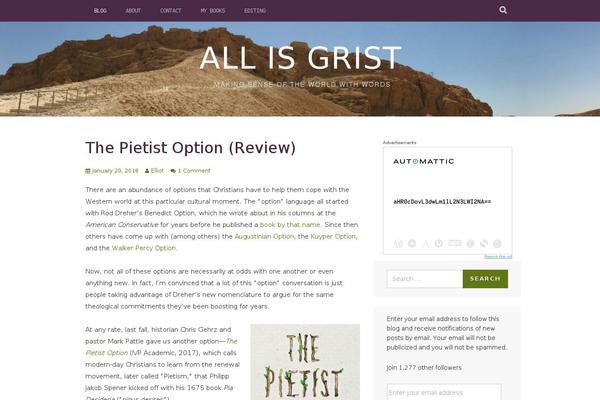 WordPress website example screenshot