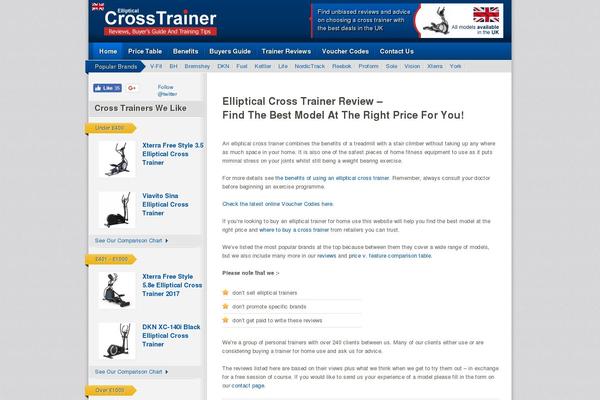 elliptical-cross-trainer-review.co.uk site used Cross-trainer-reviews