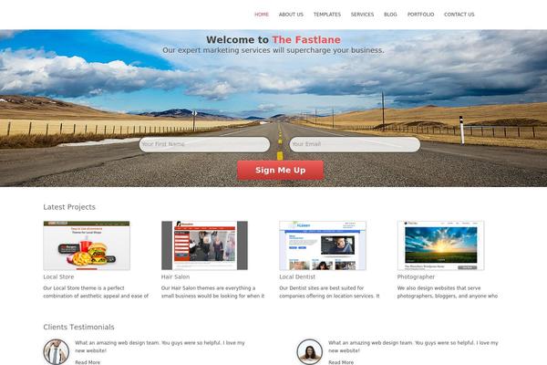 Agencypro theme site design template sample