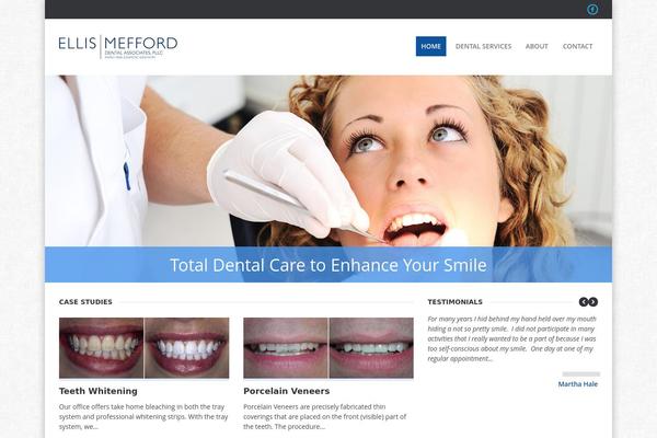 Dentalclinic theme site design template sample