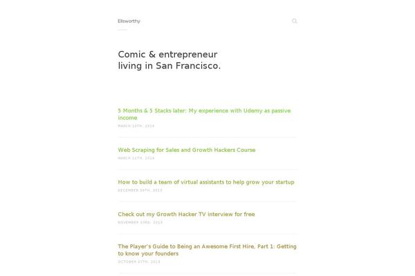 WordPress website example screenshot