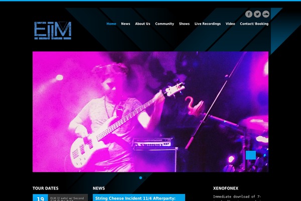 elm-music.com site used Wp_muzak5-v3