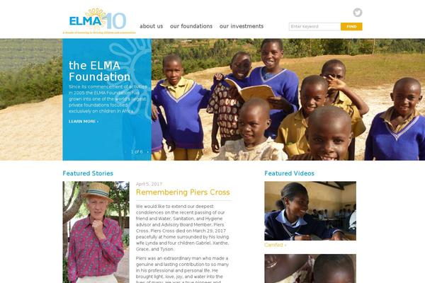 Elma theme site design template sample