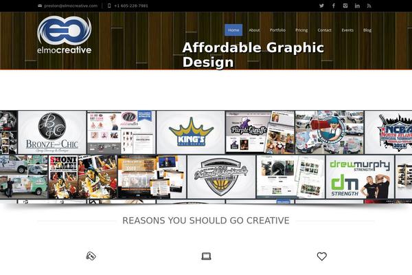 Creativo theme site design template sample