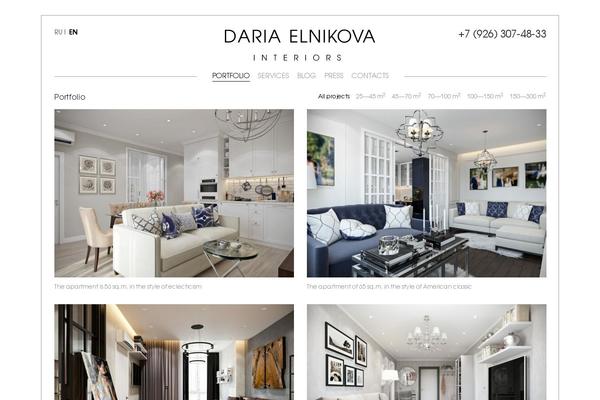 elnikova.com site used Elnikova