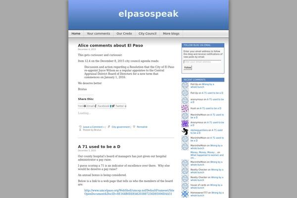 WordPress website example screenshot