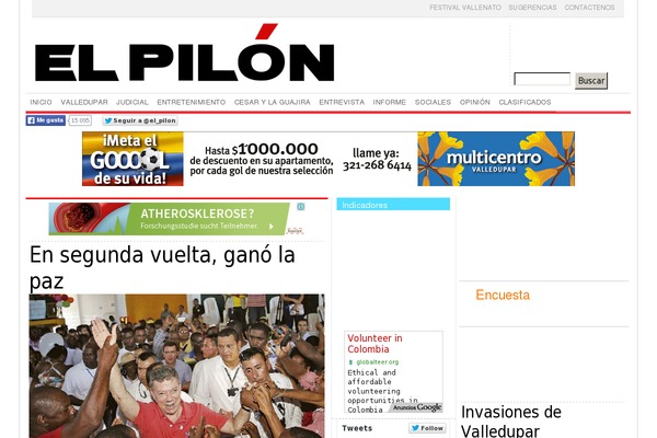 elpilon.com.co site used Pilonnew