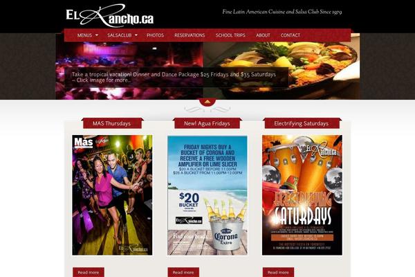 The Restaurant theme site design template sample