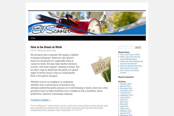 Twenty Ten theme site design template sample