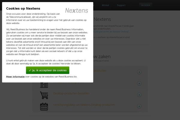 Site using Nextens-winkel plugin