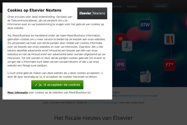 elseviernextens.nl site used Nextens