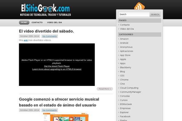 elsitiogeek.com site used Modern Style