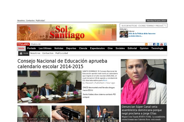elsoldesantiago.com site used Elsoldesantiago